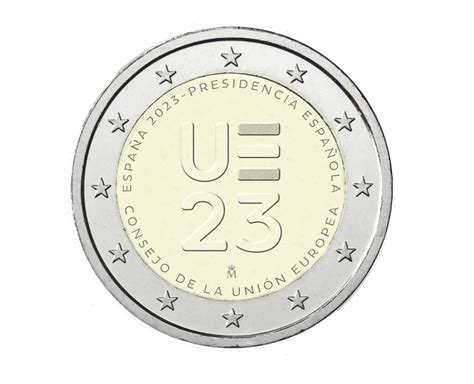 2 Euros Présidence De Lue Espagne 2023 Bureau Monnaie