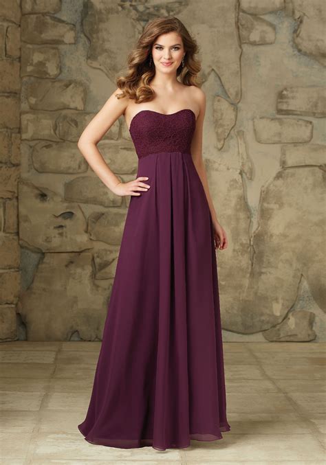 Dreamy Lace Over Chiffon Bridesmaid Dress Designed By Madeline Gardner