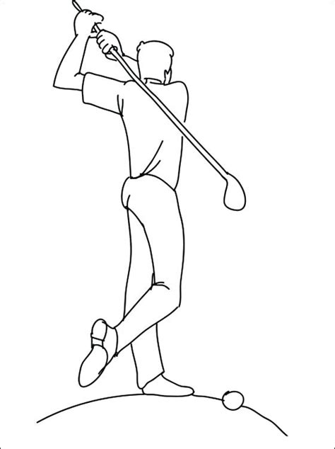 Golfing Coloring Pages Coloring Pages