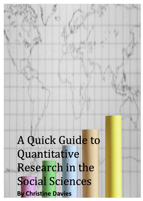 A Quick Guide To Quantitative Research In The Social Sciences