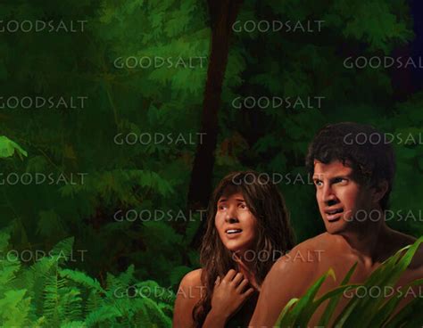 Adam And Eve Hide In The Garden After Sinning Goodsalt