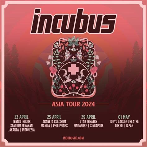 Incubus Asia Tour 2024 Singapore Concert Dates And Other Details
