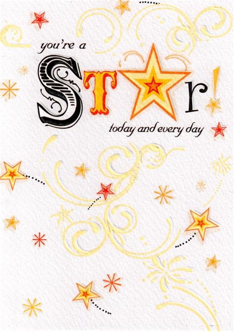 You Re A Star Happy Birthday Card Cards Love Kates 84600 Hot Sex Picture