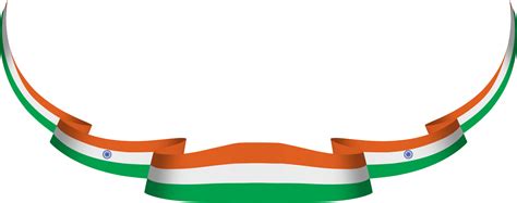 India Flag Ribbon Banner 10259677 Png
