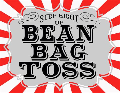 Bean Bag Toss Sign Clip Art Library