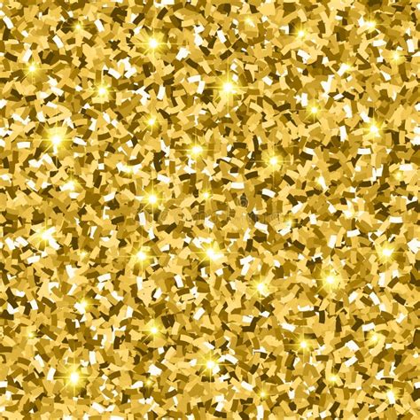 Gold Glitter Seamless Pattern Stock Vector Illustration Of Glittering