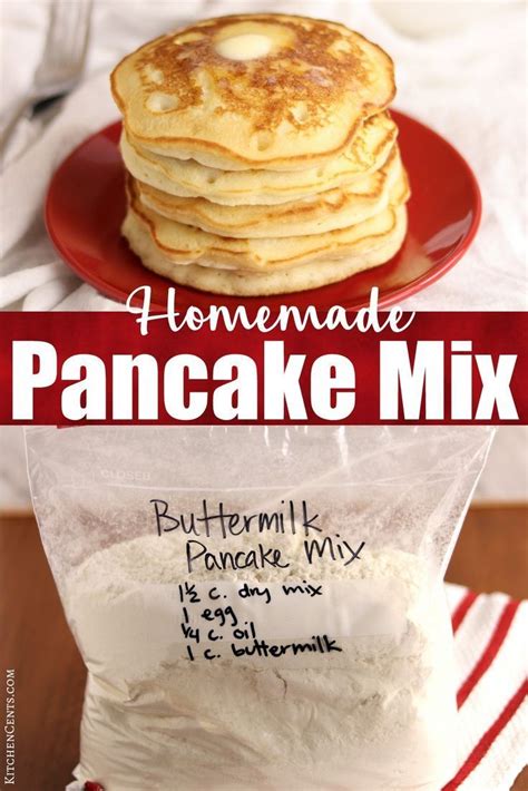 Fluffy Buttermilk Pancakes With Dry Pancake Mix Option Kitchen Cents