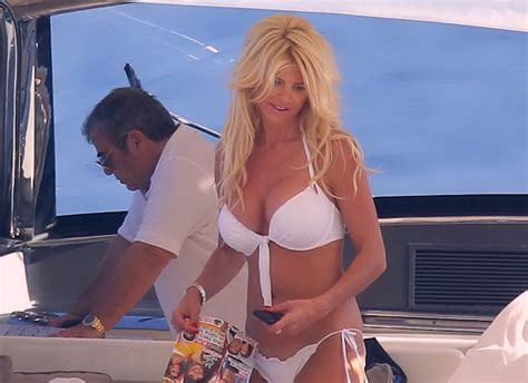 victoria silvstedt hanging out on a yacht in monaco just fab celebs