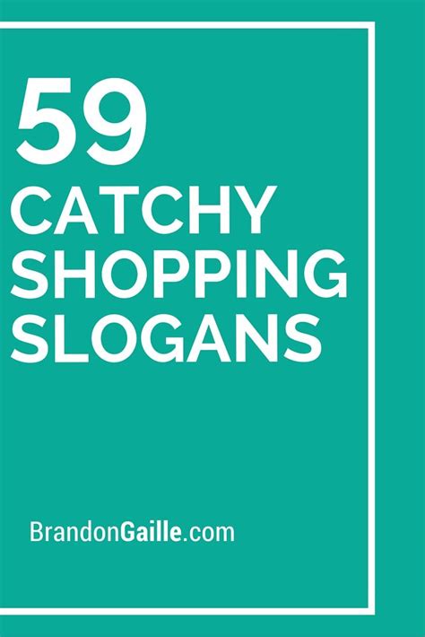List Of Catchy Shopping Slogans And Taglines