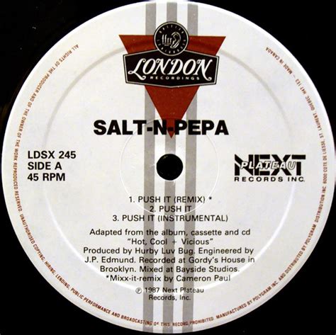 Salt N Pepa Push It Tramp 1987 Vinyl Discogs
