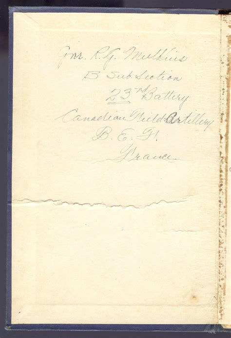 Ww1 Diaries And Letters Of A Teen Canadian Soldier Into Action 1st