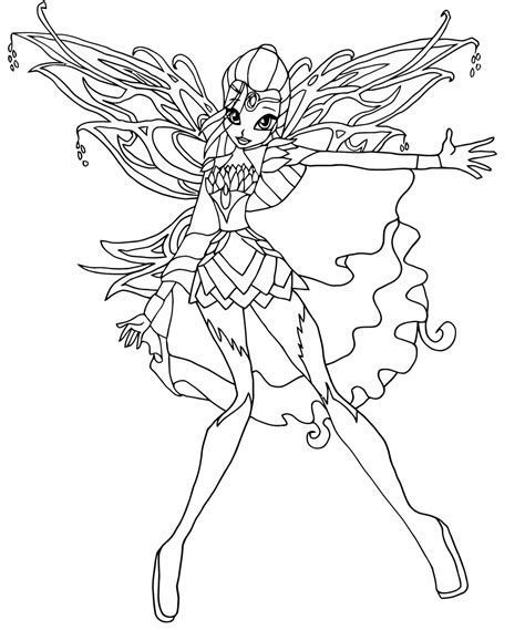 Winx club coloring pages for kids you can print and color. Winx Club Bloomix coloring pages to download and print for ...