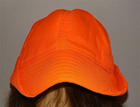 Vtg Winchester Blaze Hunters Orange Foam Boonie Bird Hunting Hat Cap Sz
