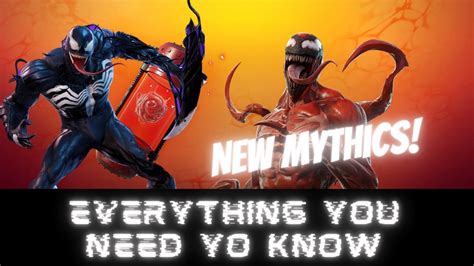 Venom And Carnage Mythic Symbiote Weapon Everything To Know Youtube
