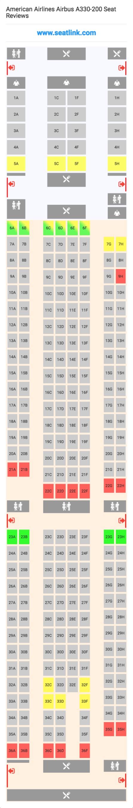 American Airlines Seat Selection Chart