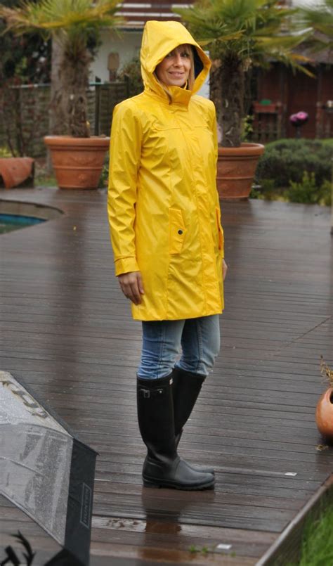 Women yellow raincoat jacket,unisex kids clear eva rain coat costume. RAINFUCKERS | Regenkleidung, Regenmantel, Gelber regenmantel