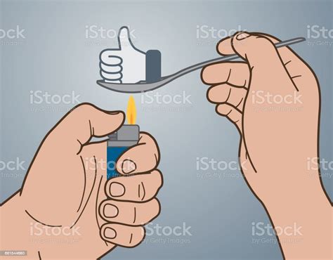 Drug Addict Social Media Junkie Stock Illustration Download Image Now