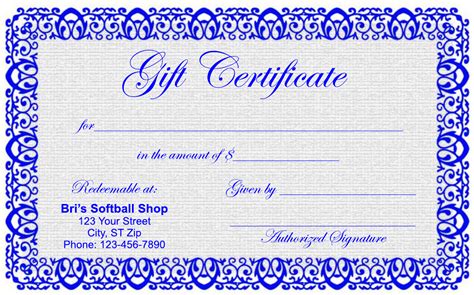 Fill In Certificates Printable Online