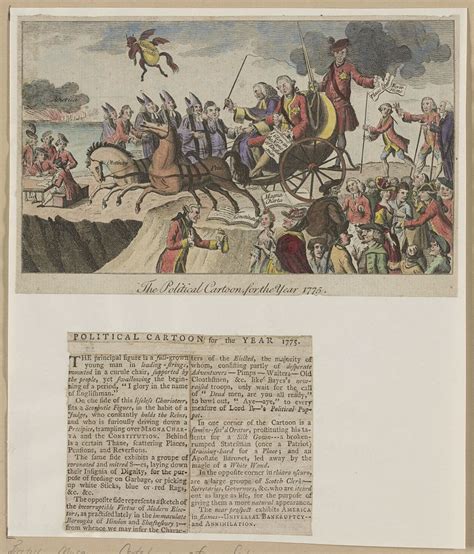 The Political Cartoon For The Year 1775 Library Of Congress