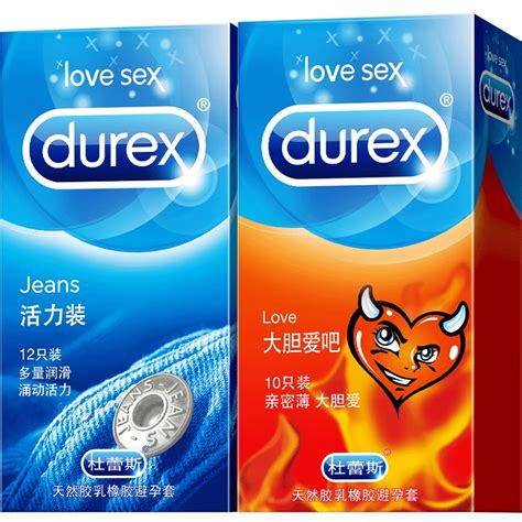 ♘durex Condom Love Vitality Ultra Thin Thread Bump Orgasm Male Condom