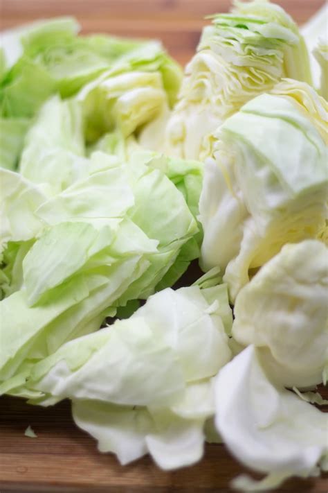 Ingredients for instant pot cabbage. Instant Pot Buttered Cabbage - My Forking Life