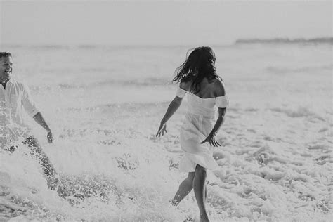 Adventurous Fun Beach Engagement Session In Maui Northshore Baldwin Beach By Hawaii