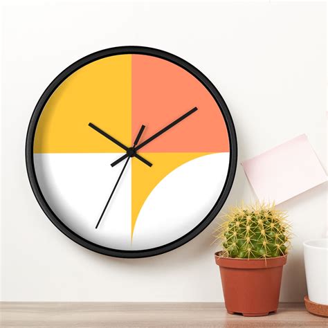 Colorful Modern Abstract Wall Clock Minimal Design Wall Clock Etsy
