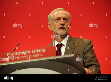 Jeremy Corbyn Mp Newly Elected Leader Of The Labour Party Delivering