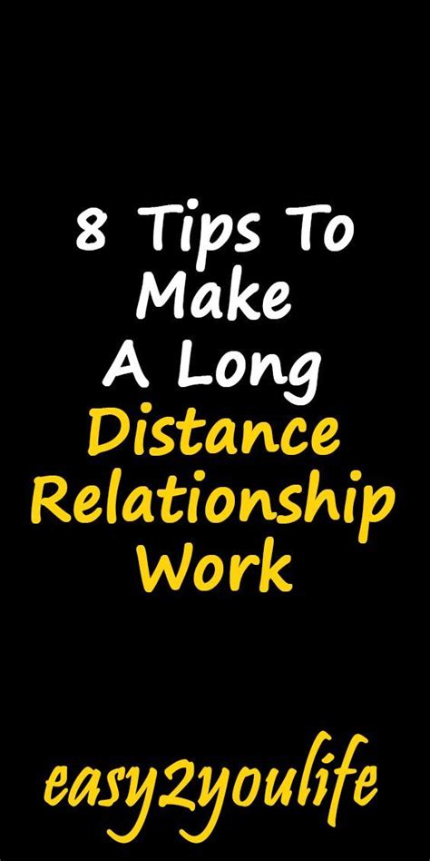 8 Tips To Make A Long Distance Relationship Work Distance