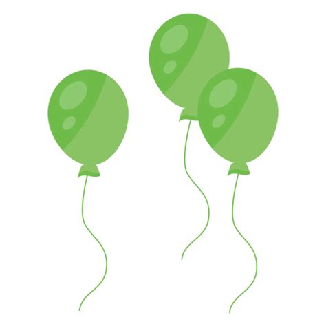 Balloon String Three Flat Transparent Png And Svg Vector File