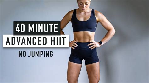 No Equipment 40 Min Advanced Monster Monday Hiit Workout No Repeat No Jumping Youtube