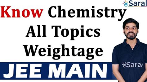 Jee Main Chemistry Topic Wise Weightage Complete Analysis By Prateek Gupta Sir Youtube