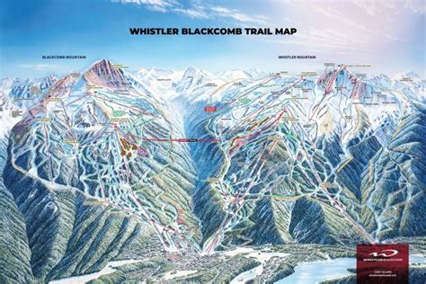 Whistler Skigebiet Pistenplan Whistler Blackcomb