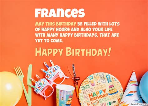Happy Birthday Frances Pictures Congratulations