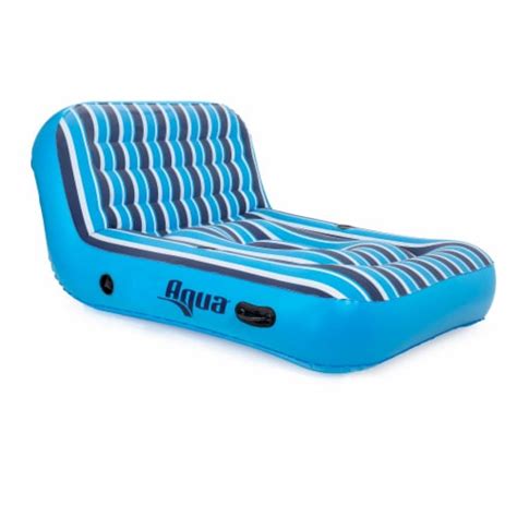 Aqua Heavy Duty Ultra Comfort Inflatable 2 Person Pool Float Recliner