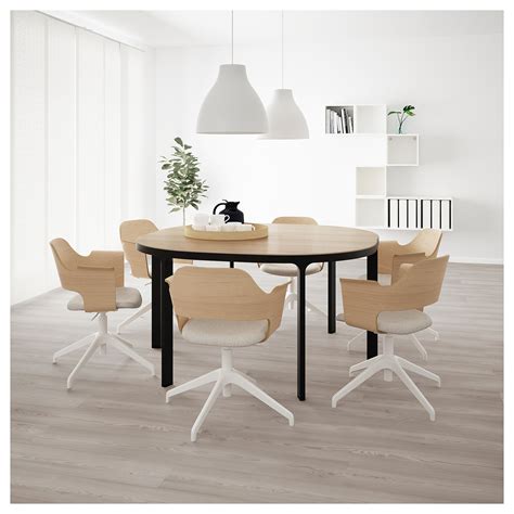 Ikea planning tools are here for your interior home and room design, plan for your living room, bedroom, work space, kitchen area and more with ikea planner. BEKANT - conference table, white stained oak veneer/black ...