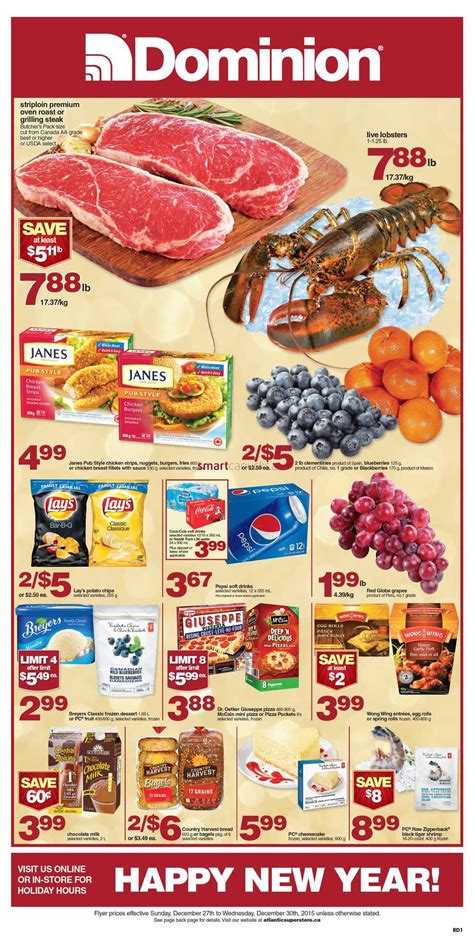 Dominion Flyer December 27 To 30