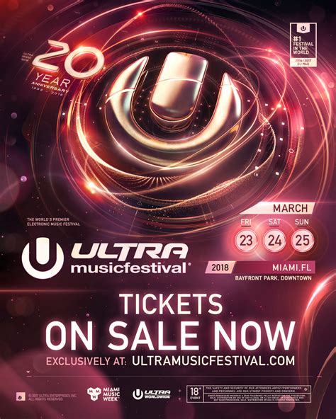 Tickets For Ultra Music Festivals 20th Anniversary On Sale Now Ultra