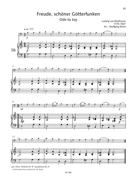 Freude schöner götterfunken, 4.satz aus ludwig van beethovens 9. Ode To Joy Sheet Music | Ludwig van Beethoven | String Solo