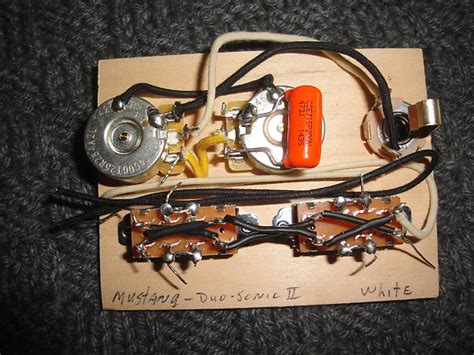 Here's a diagram of the original wiring for a fender mustang. Fender Duo Sonic Wiring Diagram - Wiring Diagram & Schemas