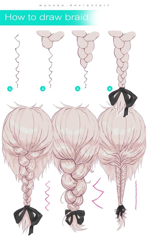 Drawing Tutorial Archive Drawings How To Draw Braids Art Tutorials