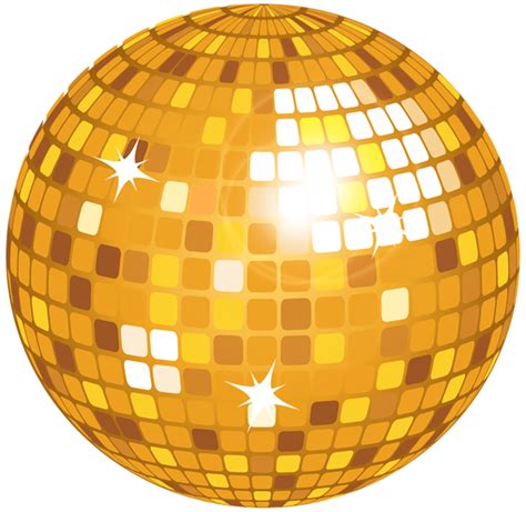 Studio 54 Party Image Transparent Disco Balls Free Clip Art Clipart