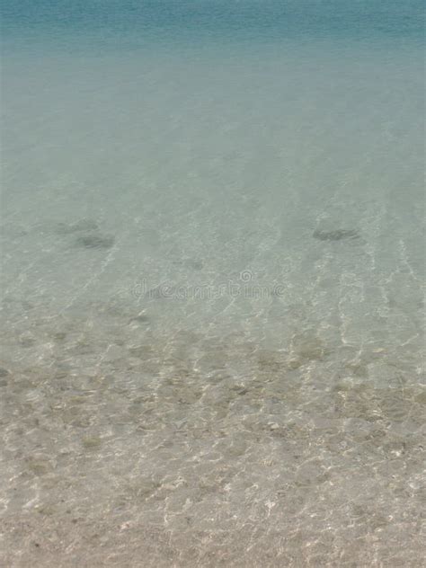 Close Up Image Of Clear Water On An Island Beach Resort Stock Image