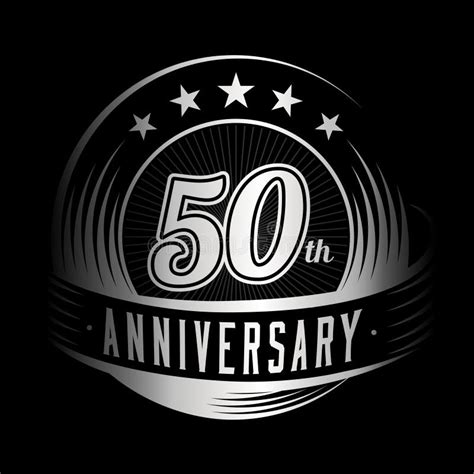 50 Years Anniversary Design Template 50th Anniversary Celebrating Logo