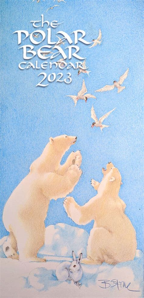 2023 Polar Bear Calendar 13 Months The Polar Bear Gallery