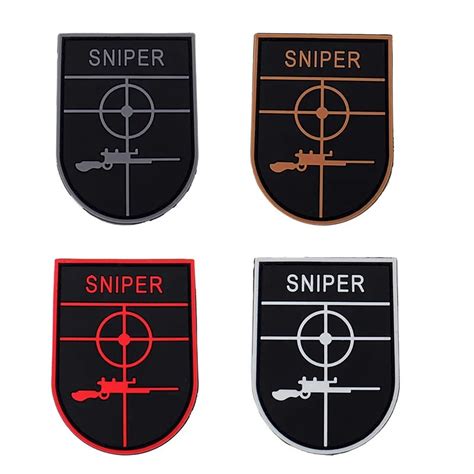 Uniform Sniper Scope Crosshair Swat Black Ops Tactical Morale 3d Pvc