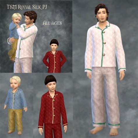 Sims Medieval Tsm Sims 4 Clothing Silk Pajamas Patreon Royal