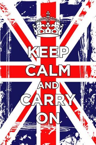 Main colors of british flag : KEEP CALM AND CARRY ON BRITISH FLAG CROWN poster political ...