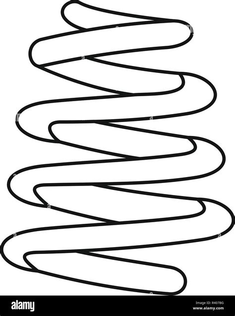 Spiral Coil Icon Outline Spiral Coil Vector Icon For Web Design