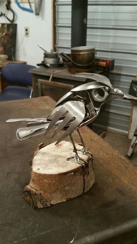 Cutlery Bird Archetype Metal Creations Scrap Metal Art Welding Art
